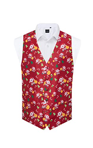 Preisvergleich Produktbild Dobell Herren Weste 'Happy Santa Claus'-XL (116-122cm)