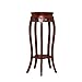 ZoSiP Fleur Plante Présentoir Jardinage Porte Usine Stand à 2 Niveaux Bois Socle End Table courbé Jambes avec étagère Rack Planteur Pots de Fleurs Porte Étalage (Color, Size : 30x80cm)