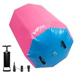 Trintion Air Roller Inflatable Tumbling Gymnastics Mat for Training PVC Training Device (Pink, 0.5 * 0.7m)
