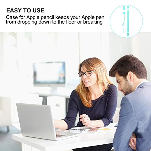 ULTECHNOVO Conjunto de Capa de Manga de Caneta Stylus de Silicone Verde Pontas de LÃ¡pis Capa Protet