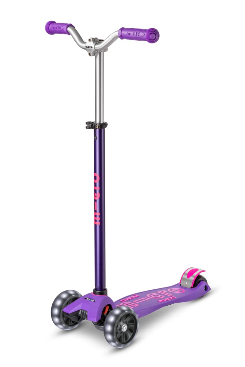 Maxi micro Deluxe Pro LED | The Original | Children's Scooter from 5 Years | Premium Children's Scooter from 5-7 Years | Height-Adjustable Handlebar | Kickboard Scooter | 5 6 7 Years