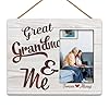 Hiwx grandma me picture frame great grandchildren gift for birthday mothers day 4×6  urban country home decor