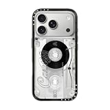 CASETiFY コンパクト iPhone 17 Pro ケース [MagSafe対応/薄型 軽量/耐衝撃] - Audio Cassette - クリア ブラック