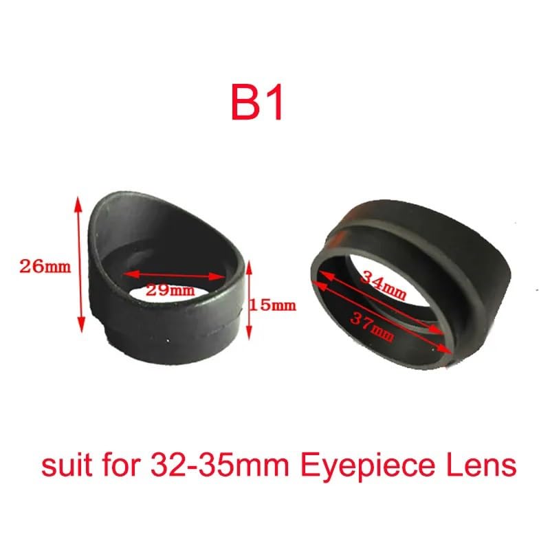 Microscope 2PCS Various Biological Stereo Microscope Telescope Monocular Binoculars Eye Shield Cups(B1)