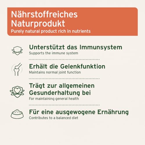 AniForte Hagebuttenpulver für Hunde & Katzen 500g – 100% Hagebutten, reich an Vitamin C, zur Unterstützung des Immunsystems