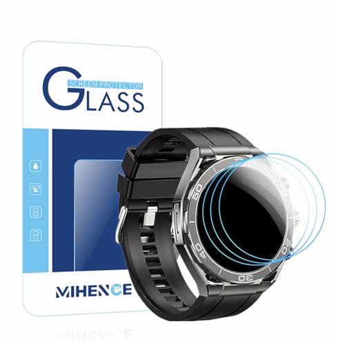 Mihence 保護フィルムに適用され LSW6 1.52インチスマートウォッチ, 9H ガラス保護フィルム と互換性のある FOSMET LSW6 スマートウォッチ(3枚入り)