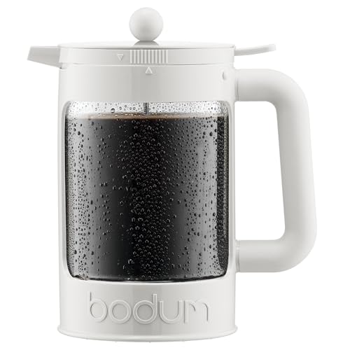 Comparison: Large French Press 10 Bodum 51oz Cold Brew Coffee Maker, White - Made in Portugal
