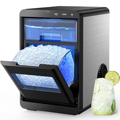 Nugget Ice Maker Countertop : 44Lbs/24H - Self-...