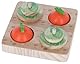 Kerbl Pet Denk- und Lernspielzeug Veggie, Für Kaninchen und Hasen, Zwei Schwierigkeitsstufen, Reduziert Stress, Natur, 15x15x6 cm