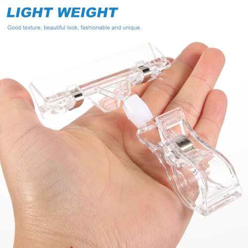 UKCOCO Doppelseitiger Etikettenhalter Mit Drehbarem Clip Für Preisschilder Und Memo-Notizen Im Büro Und Einzelhandel 4.33X3.15X0.79 Zoll 10 Stück