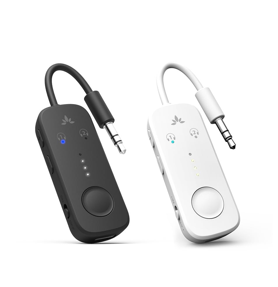 Adaptateur Bluetooth 5.3 émetteur/récepteur 2-en-1 Avec AptX - Pour TV, Avion, Voiture, Chaîne Hi-fi - Port 3,5 Mm, Autonomie 16h