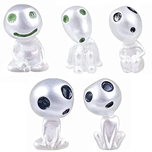 WEIESCIE Décorations de Jardin,5 Pièces Figurines Elfes des Arbres Mini décoration de Jardin Lumineux Décoration Micro Paysage pour Décorer Pots de Fleurs, à l'intérieur,jardin Cover