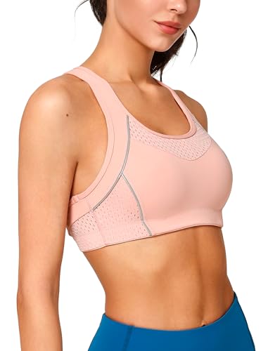 Image of Yvette Sports Bras for Women High Impact Support Racerback Sports Bra Plus Size No Underwire for Running Workout
