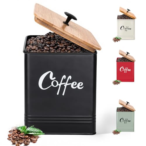 Airtight Coffee Canister for Grounds Beans & Pods