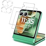 【2セット4枚】For motorola razr 60 フィルム 保護フィルム【ZENGZOUZ】ガラスフィルム (2枚) + レンズ保護フィルム (2枚) moto razr 60 ガラスフィルム 日本旭硝子素材製 硬度9H 耐衝撃 スクラッチ防止 高透過率 自動吸着 気泡ゼロ 高感度タッチ 撥水撥油
