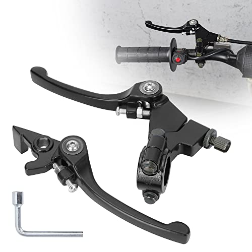 Rutu 22Mm 7/8 Inch Folding Aluminum Clutch And Brake Lever Set For 110Cc 125Cc 140Cc Ttr Ssr Crf50 Xr Crf Mini Pit Dirt Bike Motorcycle Atv -Black #TOP7