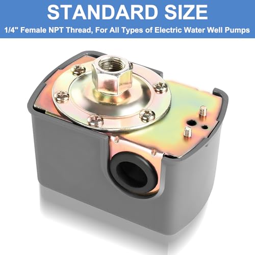 image for Cejiuga Water Pressure Switch 30-50 PSI Well Pump Pressure Switch Auto