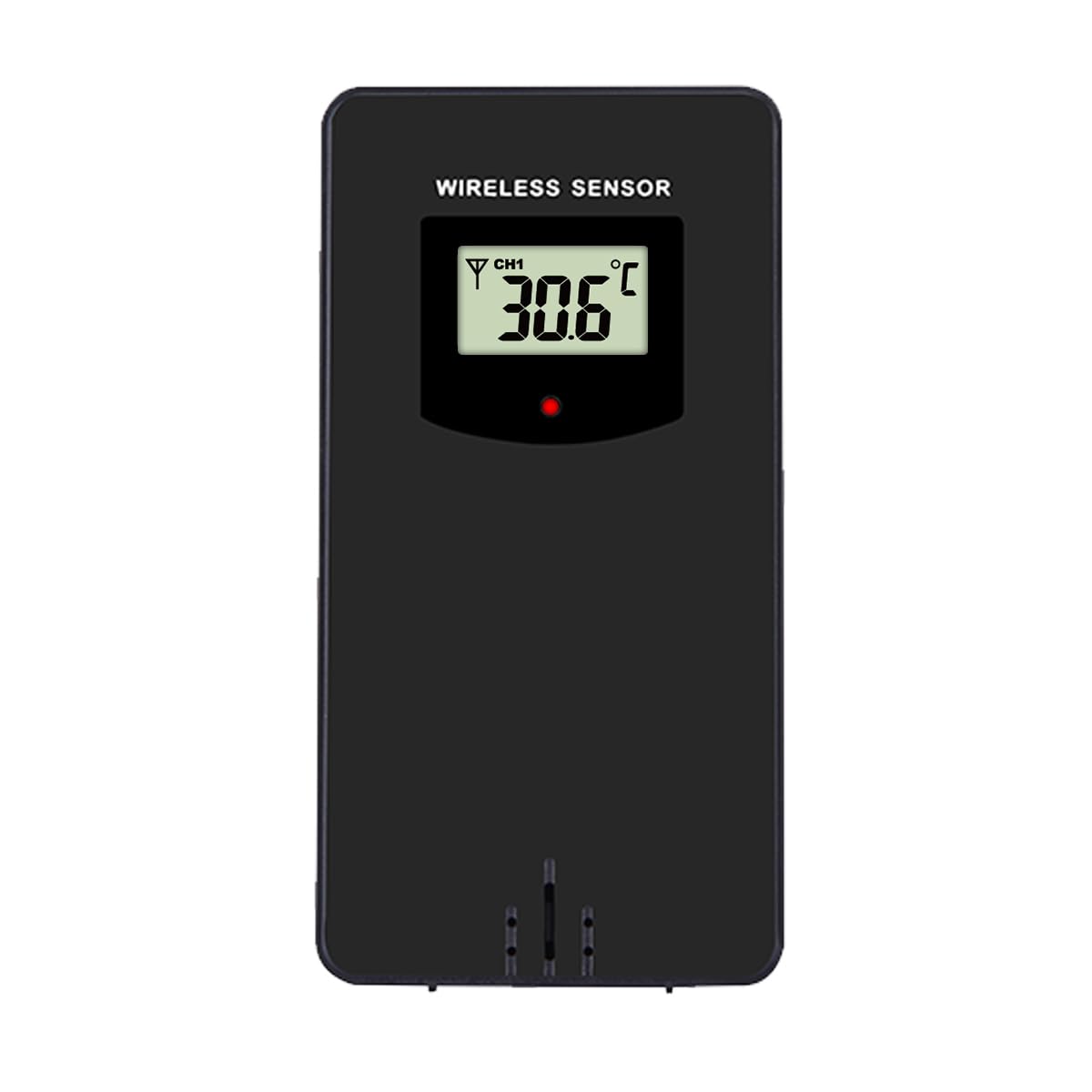 Esiosa view of the Optex wireless outdoor temperature sensor.