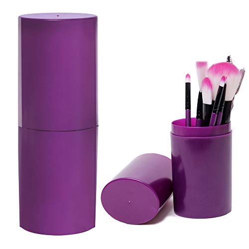 Makeup Brushes, 12 Pieces Makeup Brush Set with Cosmetic Brush Cup Holder for Foundation Eyeshadow Eyebrow Eyeliner Blush Powder Concealer Contour