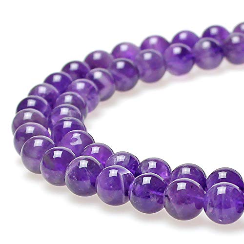 Mjdcb Aaaa+ Natural Dreamy Amethyst Beads Round Stone Beads Diy Loose Beads For Jewelry Making Beads 15" (10Mm) #TOP23