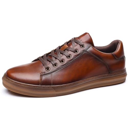Arkbird Casual Sneakers Breathable Lace-Up Leather Walking Shoes Comfortable Fashion Sneakers for Men Daily Work product thumbnail 11