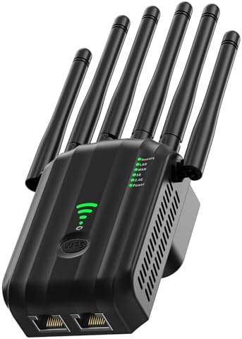WiFi Extender Signal Booster AC1900, Dual Band WiFi Booster, 6X F...