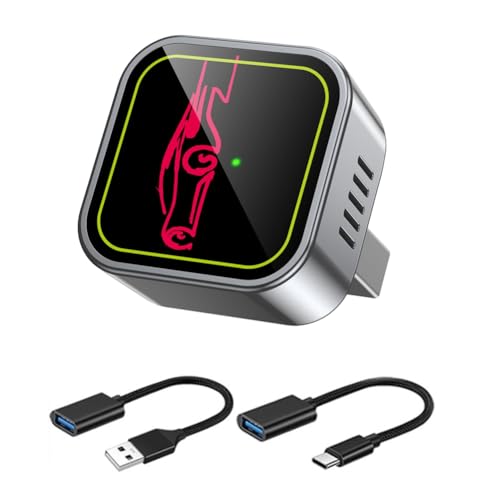 Adaptador Inalámbrico CarPlay 2 en 1 con caja inteligente AI y doble banda WiFi para coche