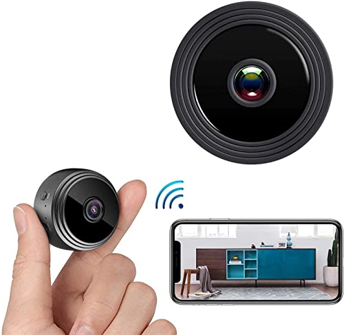 2022 Mini WiFi Hidden Cameras,Spy Cameras with Audio and Video Live Feed WiFi,1080P Nanny Cams Wireless with Cell Phone App,with Motion Detection IR Night Vision (Mini WiFi Hidden Cameras)