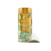 Fortnum and Mason British Tea. English Mint Infusion Tin, 15 Silky Tea Bags 1 Pack USA