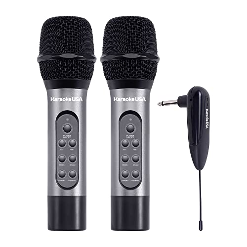 Karaoke Usa Wm906 Wm906 Dual Professional 900 Mhz Uhf Wireless Handheld Microphones With Rechargeable Batteries #TOP28
