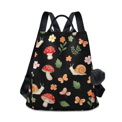Sac à dos pour femme à motif escargots idéal en randonnée et weekend nature