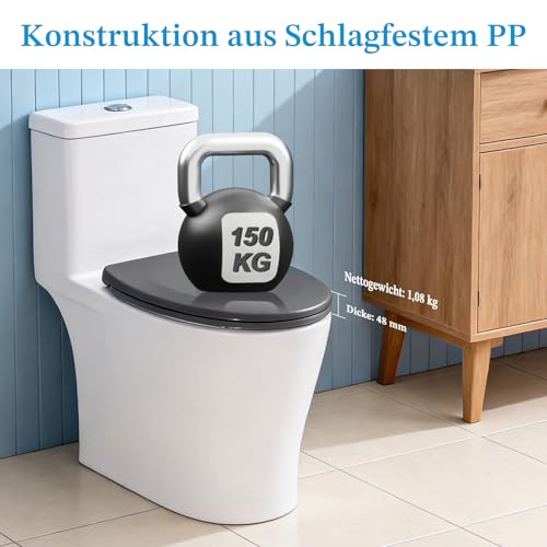 Abattant WC clipsable à fermeture en douceur et frein de chute innovant