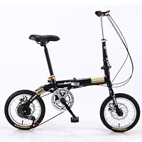 大人気折りたたみ自転車 14インチ 6段変速 自転車 Amazon | Deerou折りたたみ自転車 14インチ 6段変速 自転車