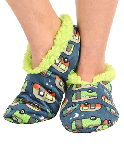Image of Lazy One Fuzzy Feet Slippers for Women, Cute Fleece-Lined House Slippers, Cute Slipper Socks