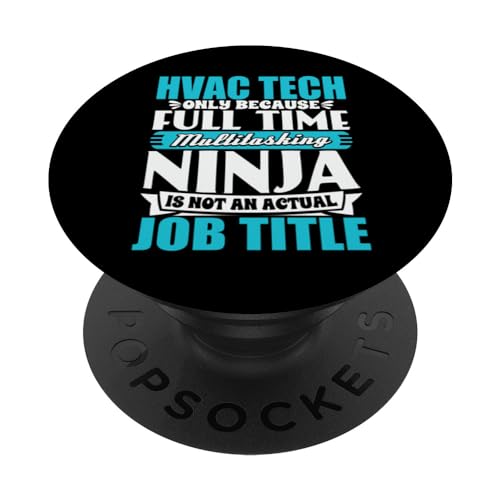 HVAC Tech Technician Career Job Title HVAC Engineers PopSockets Standard PopGrip