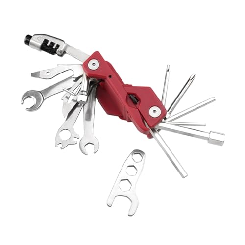 BONNEAIDE 21 Bike Repair Multitool Kit with Carry Case, Portable Cycling Tool Kits (21 in 1), Bicycle Tools Kit Set with Allen Wrench, Chain Tool, Bicycle Spoke Wrench