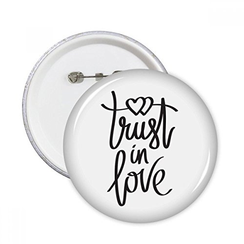 Badge pins citation amour pour veste et sac à dos