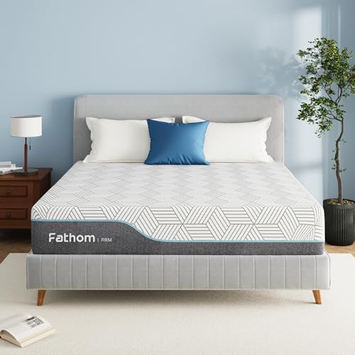 FATHOM Firm Queen Mattress 10 Inch Memory Foam Mattress
