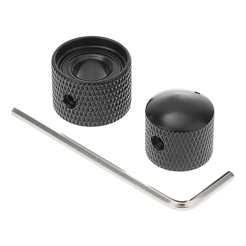 NULYLU Gd109 Electric Guitar Bass Knurled Concentric Volume Tone Knobs Easy to Install with Wrench Replacement for Broken or Worn Out Knobs