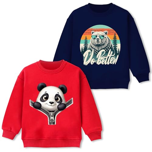 Image of TS LAVI TAVI Kids Winter Sweatshirt, Full Sleeve, Unisex, Fleece Material
