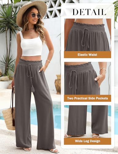 Pantalon élégant décontracté en lin et coton au tombé impeccable