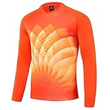 Camiseta interior acolchada de portero de fútbol, para niños, fútbol, portero, camiseta para entrenamiento de baloncesto y fútbol, C Tapas De, L