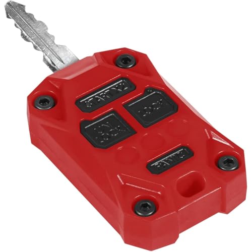 Coque de clé Jeep Wrangler JK en ABS antichoc coloris rouge vif haute durabilité