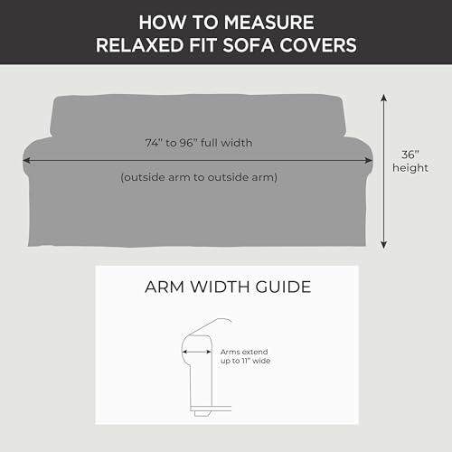Surefit 29929600132 Essential Twill Ruffled Sofa Slipcovers thumb #4