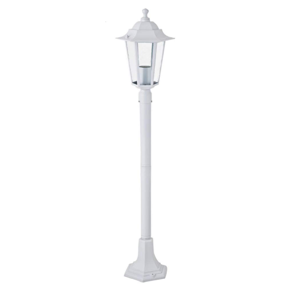 Dapo Außen-Garten-Steh-Wege-Leuchte KINGSTON weiß IP44 Aluminium Druckguss Wege-Straßen-Laterne-Lampe