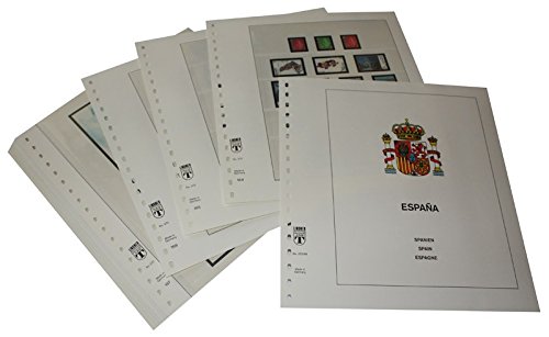 Feuilles pré-imprimées Espagne LINDNER 1998-2002 pour éviter les erreurs de classement