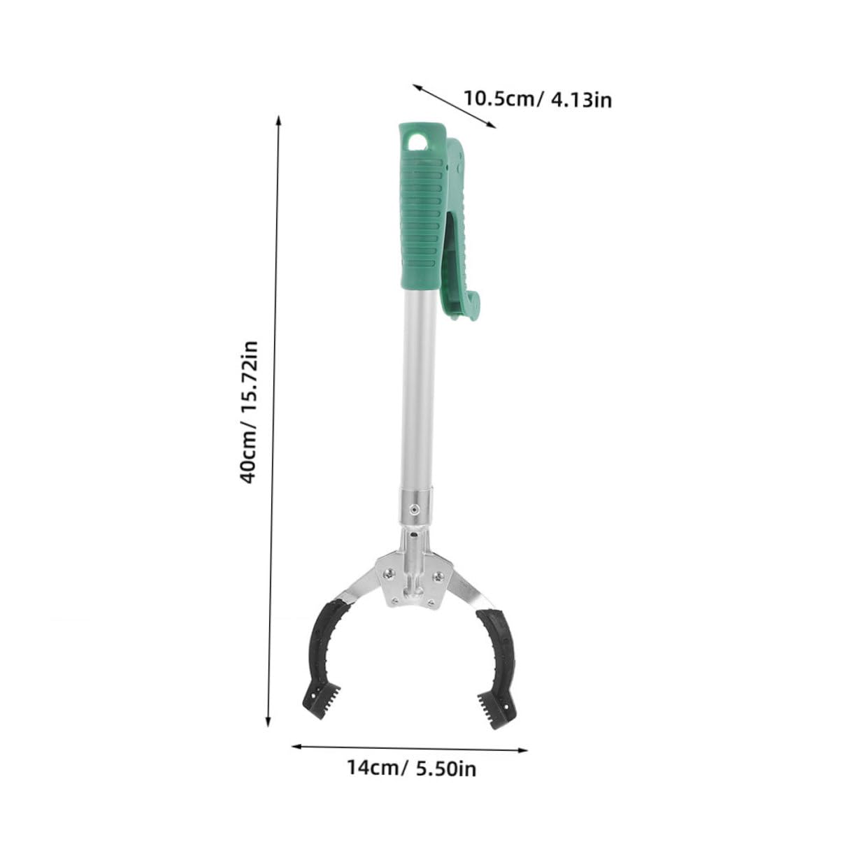 2 Stück-pack Müllgreifer Greifzange 40cm aus Robustem Material mit Ergonomischem Griff Müllsammler Greifhilfe für Ältere Menschen Haushalt Büro Reinigung