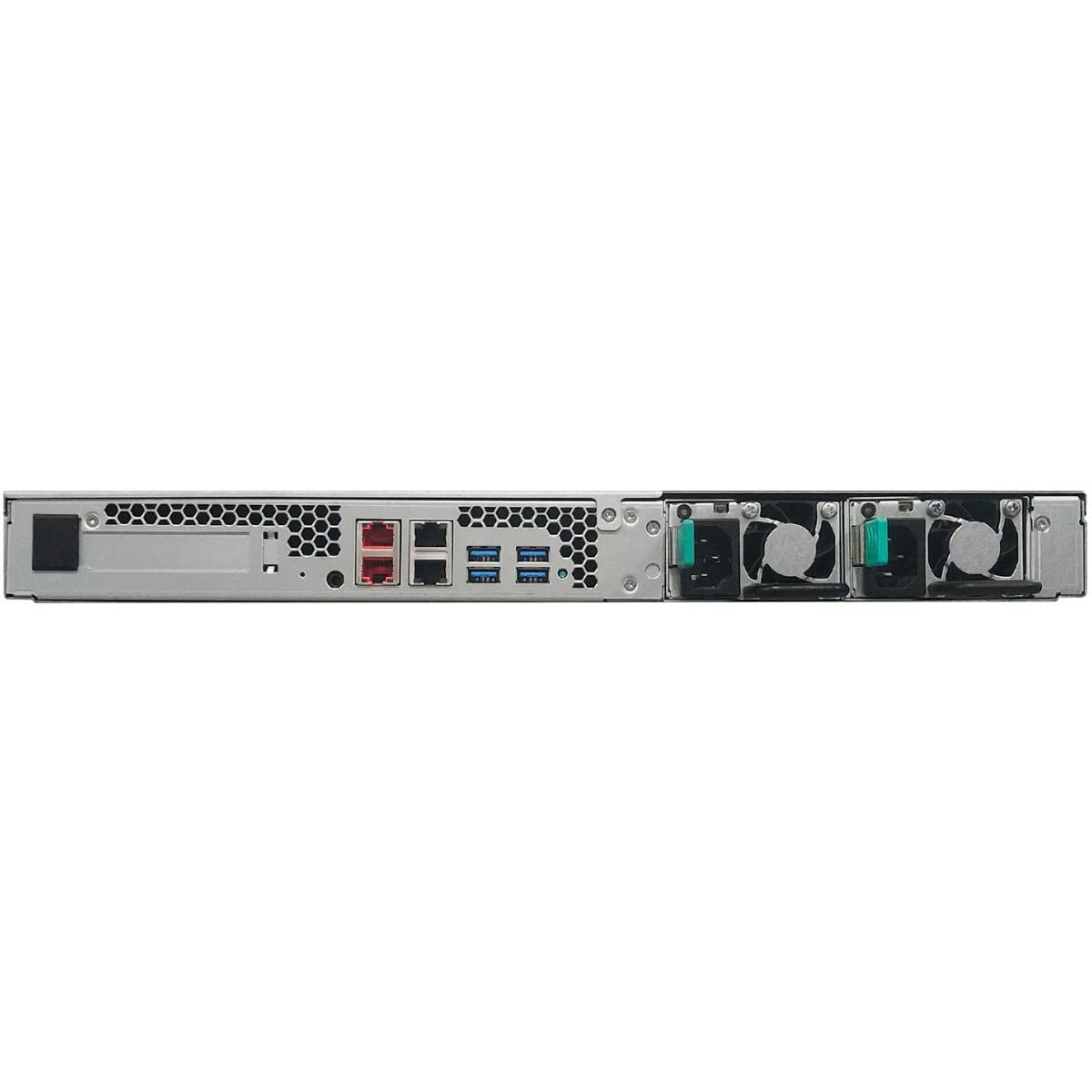 Asustor Lockerstor 4 AS6504RS 4 Bay NAS - 1U Rack Netzwerkspeicher Gehäuse, Quad Core 2.1GHz CPU, 8GB RAM DDR4 mit AS-Rail Schienensatz
