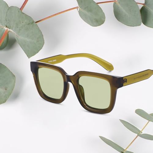 Image of Peter Jones Unisex Large Square UV /UB Protected Sunglasses (3803)