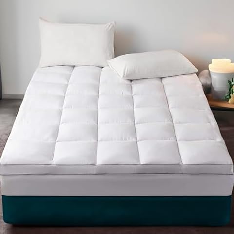 Sleep Mantra Waterproof Mattress Protector, Twin Size - Quilted - Breathable, Noiseless & Hypoallergenic Bed Cover - Deep Pocket Fitted Sheet Style Cover